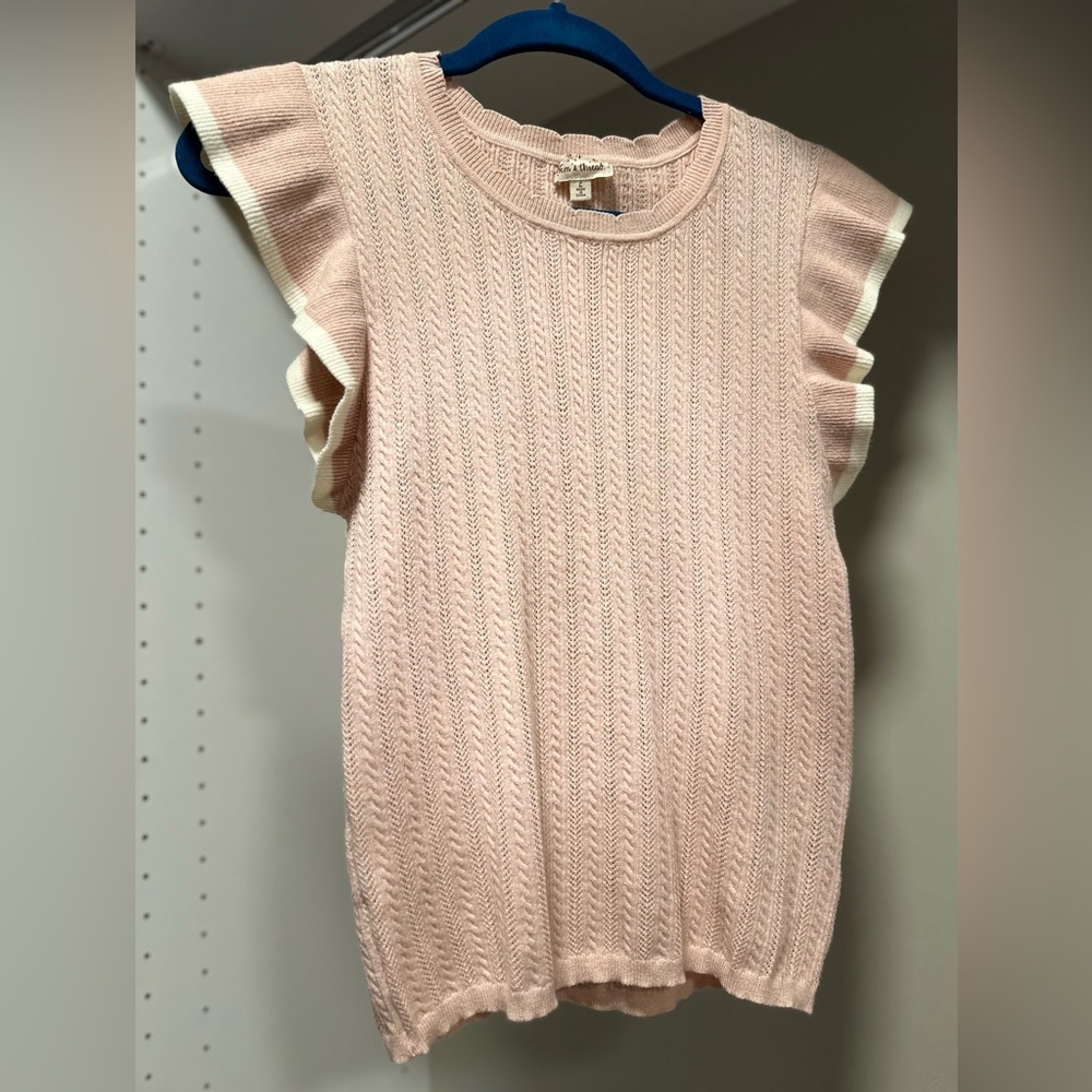 Hem & Thread Ruffle Sleeve Tank Top - Picture 2 of 9